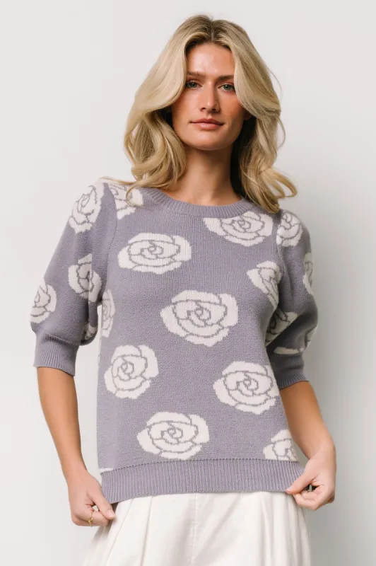 Belle Sweater Top | Dusty Lavender sold by Baltic Born