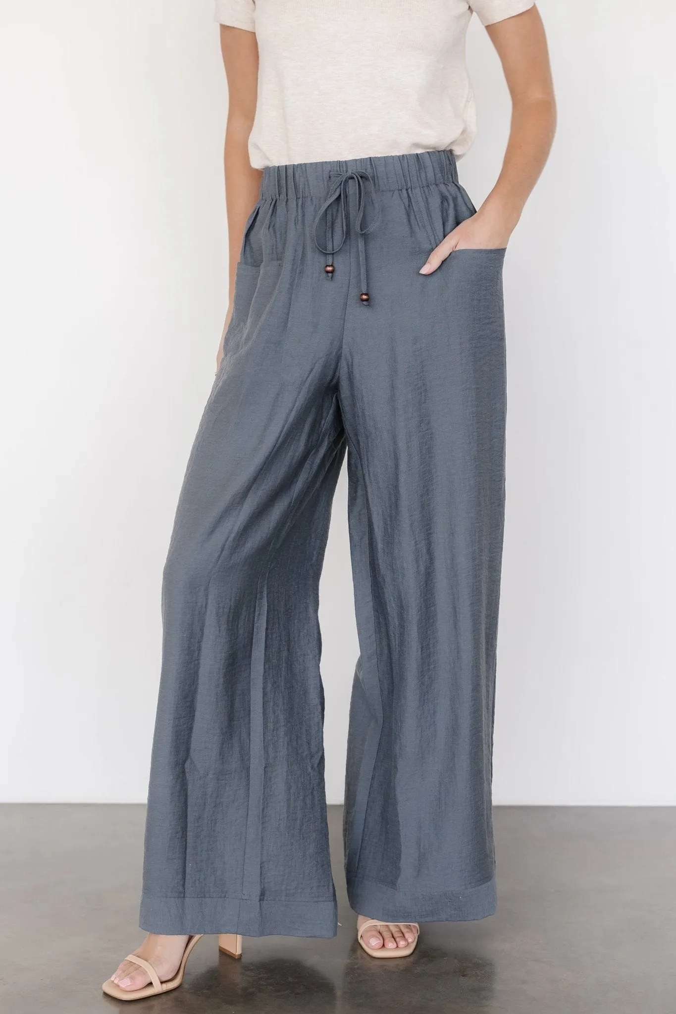 Leza Pants | Slate Blue sold by Baltic Born product image thumbnail 3