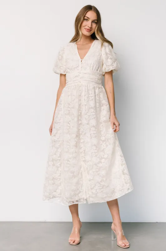 Edwina Lace Dress | Vintage Cream sold by Baltic Born