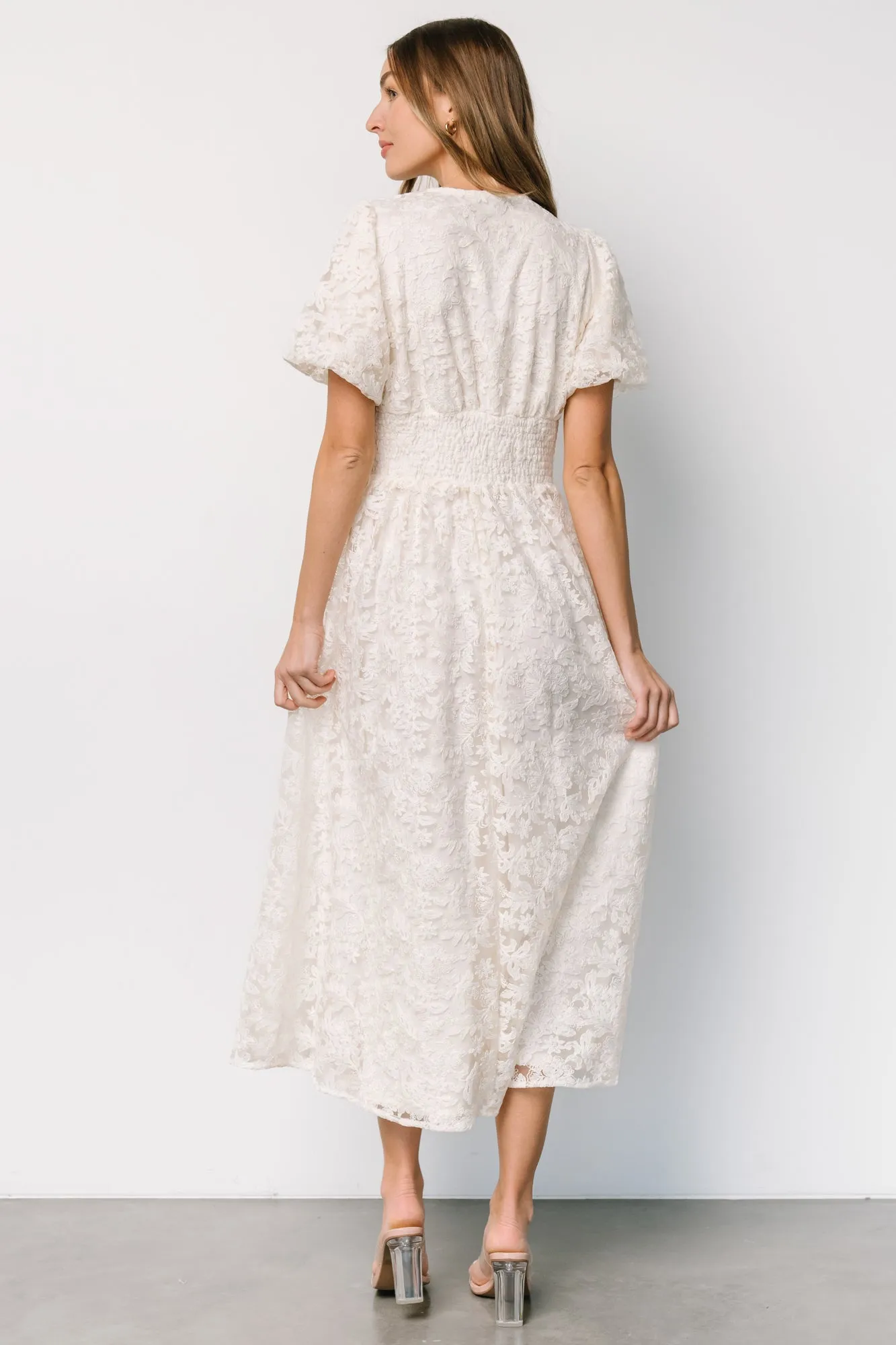 Edwina Lace Dress | Vintage Cream sold by Baltic Born product image thumbnail 4
