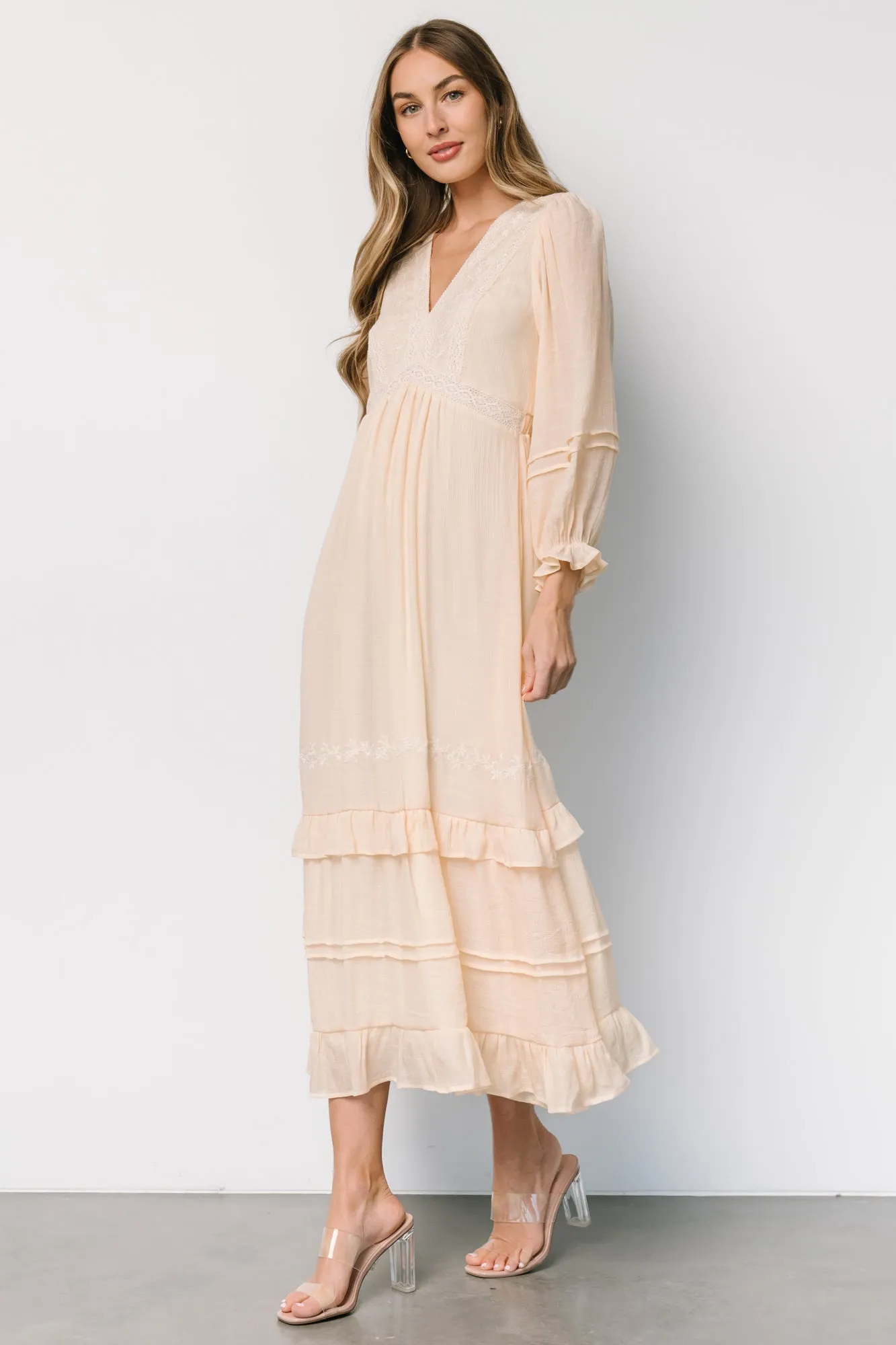 Amberlee Embroidered Dress | Cream sold by Baltic Born product image thumbnail 3