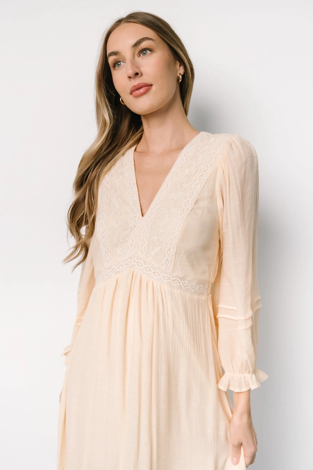 Amberlee Embroidered Dress | Cream sold by Baltic Born product image thumbnail 2