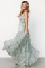 Sinclair Sweetheart Gown | Green Floral sold by Baltic Born