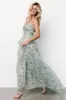 Sinclair Sweetheart Gown | Green Floral sold by Baltic Born