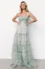 Sinclair Sweetheart Gown | Green Floral sold by Baltic Born