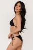 Cove Ruched Bikini Bottom | Black sold by Baltic Born