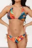 Tulum Ruched Bikini Bottom | Multi Print sold by Baltic Born