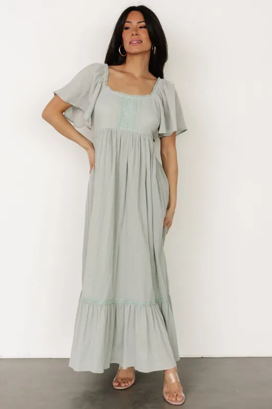 Maeve Maxi Dress | Dusty Sage sold by Baltic Born