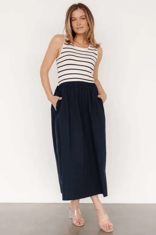 Nantucket Tank Dress | Navy Stripe sold by Baltic Born