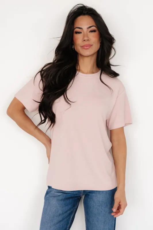Elliot Relaxed Tee | Blush sold by Baltic Born