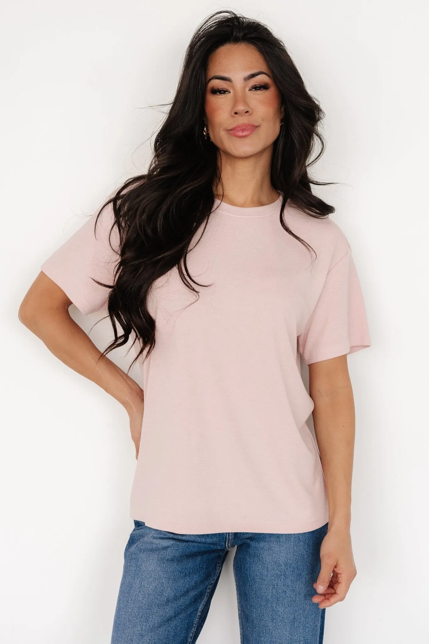 Elliot Relaxed Tee | Blush sold by Baltic Born