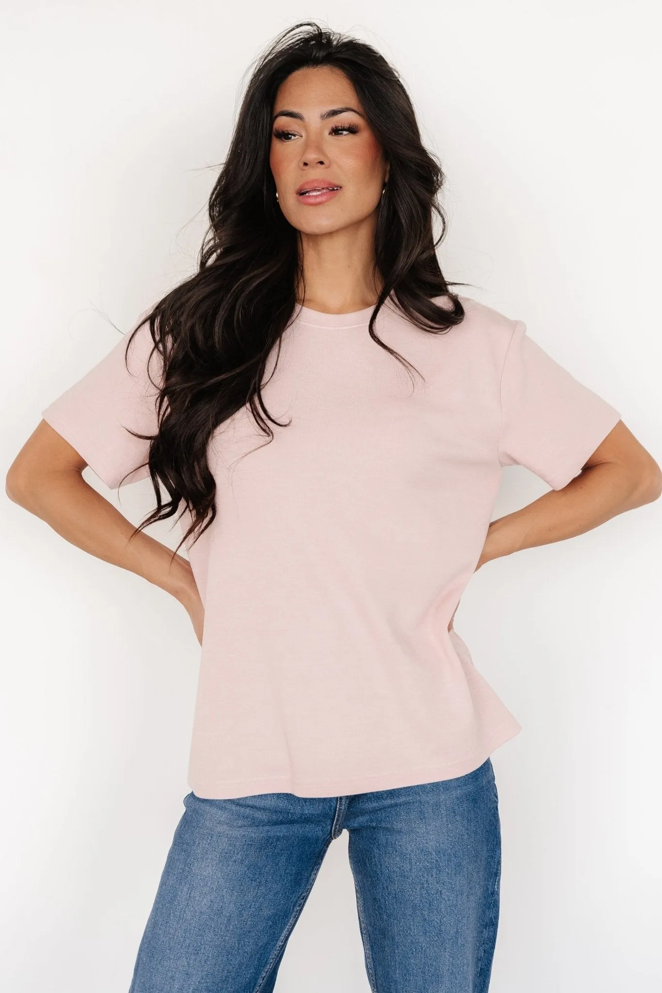 Elliot Relaxed Tee | Blush sold by Baltic Born product image thumbnail 5