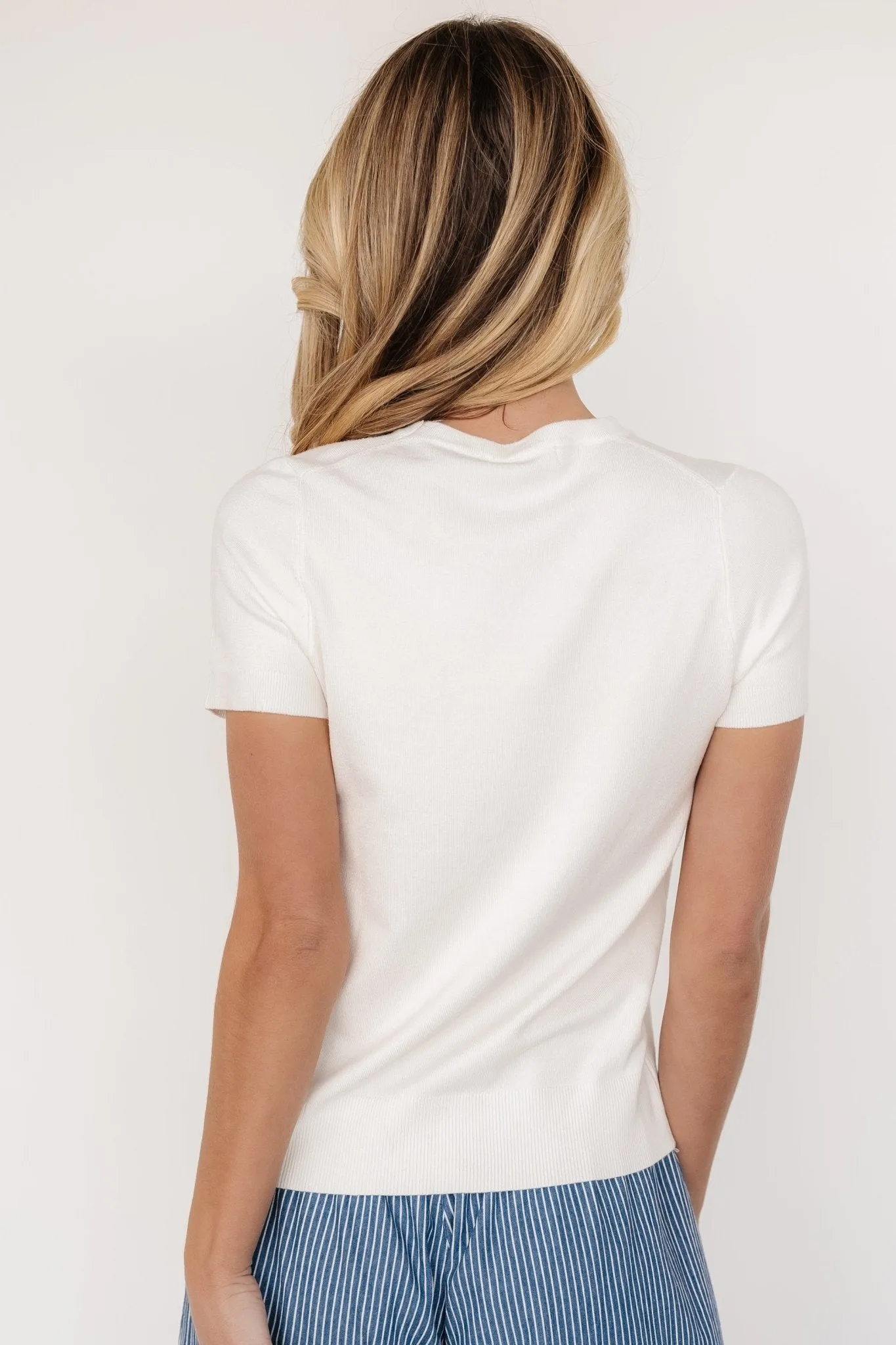 Hannah Knit Top | Off White sold by Baltic Born product image thumbnail 3