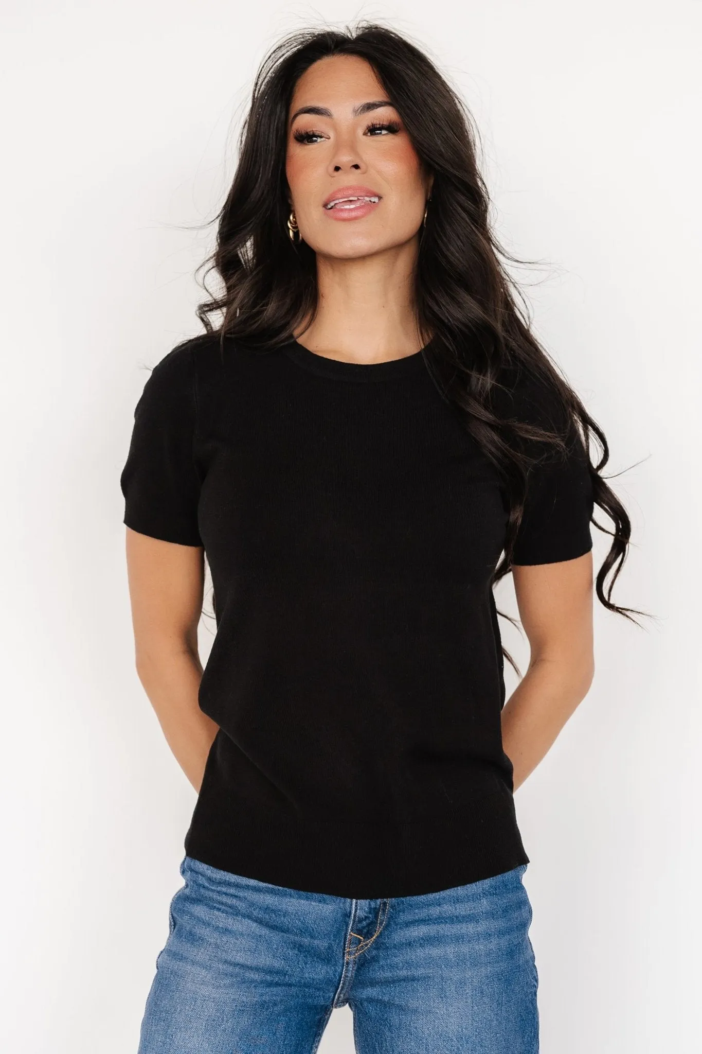 Hannah Knit Top | Black sold by Baltic Born product image thumbnail 4