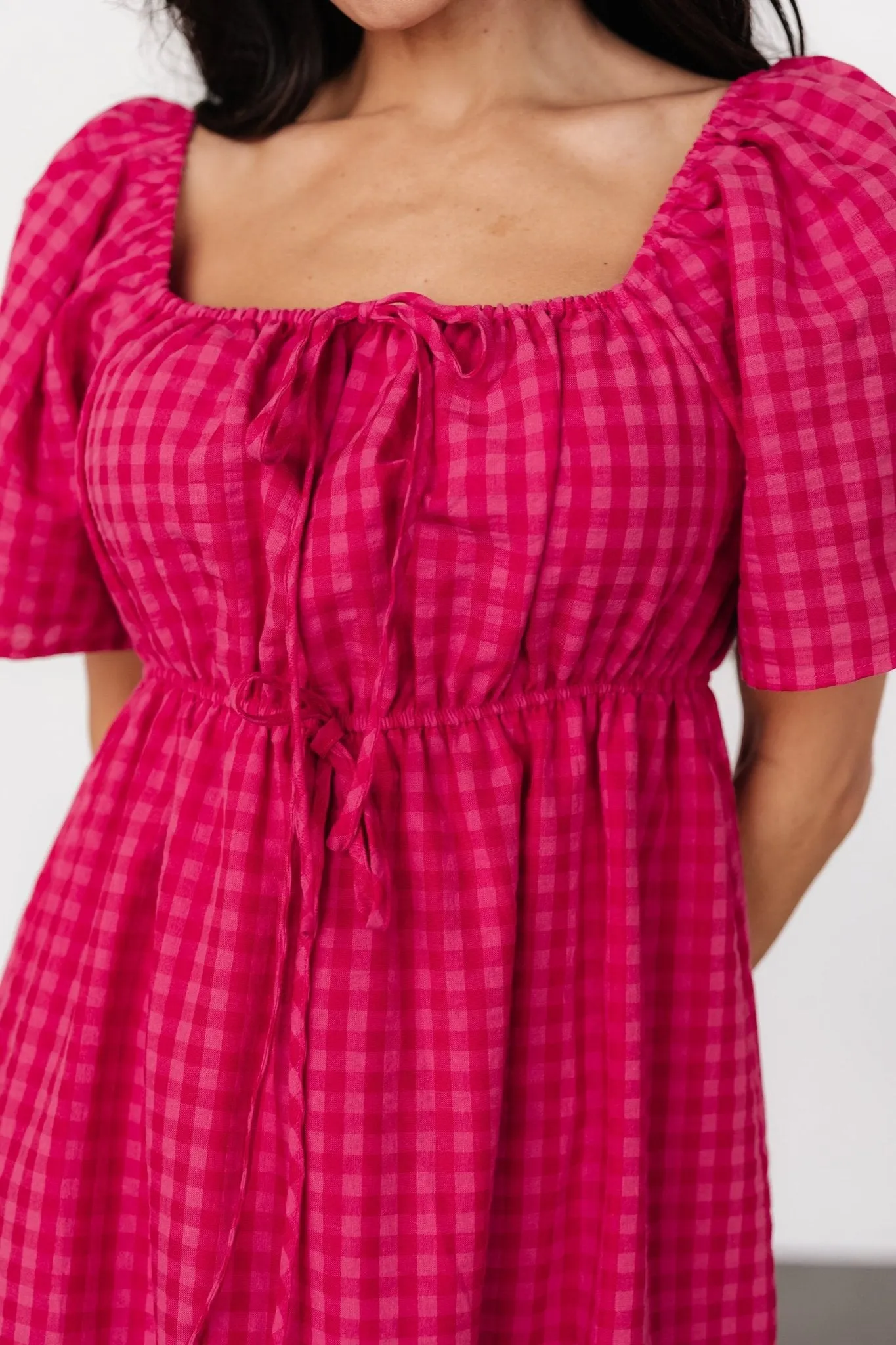 Erica Dress | Pink Gingham Print sold by Baltic Born product image thumbnail 2