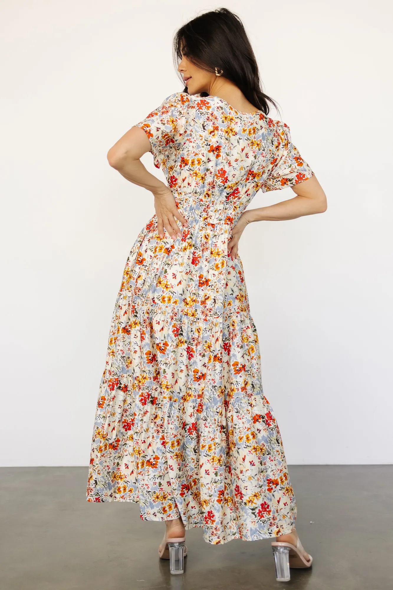 Claudia Maxi Dress | Multi Floral sold by Baltic Born product image thumbnail 4