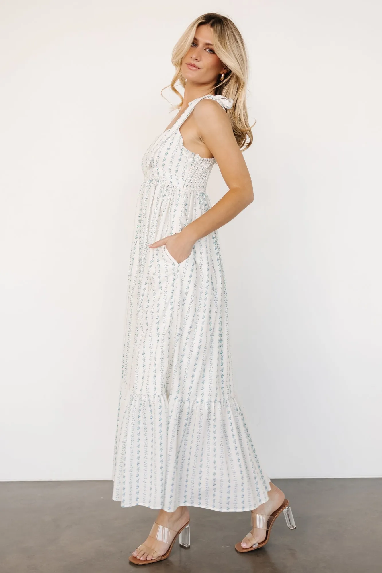 Kennie Maxi Dress | Cream Multi Floral sold by Baltic Born product image thumbnail 3