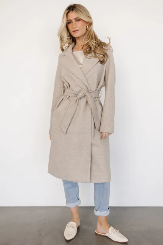 Valdez Long Coat | Stone sold by Baltic Born