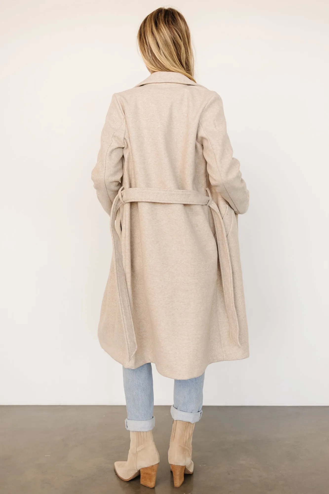 Valdez Long Coat | Oatmeal sold by Baltic Born product image thumbnail 4