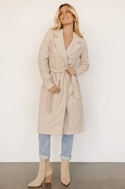 Valdez Long Coat | Oatmeal sold by Baltic Born