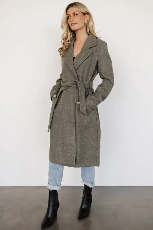 Valdez Long Coat | Olive sold by Baltic Born