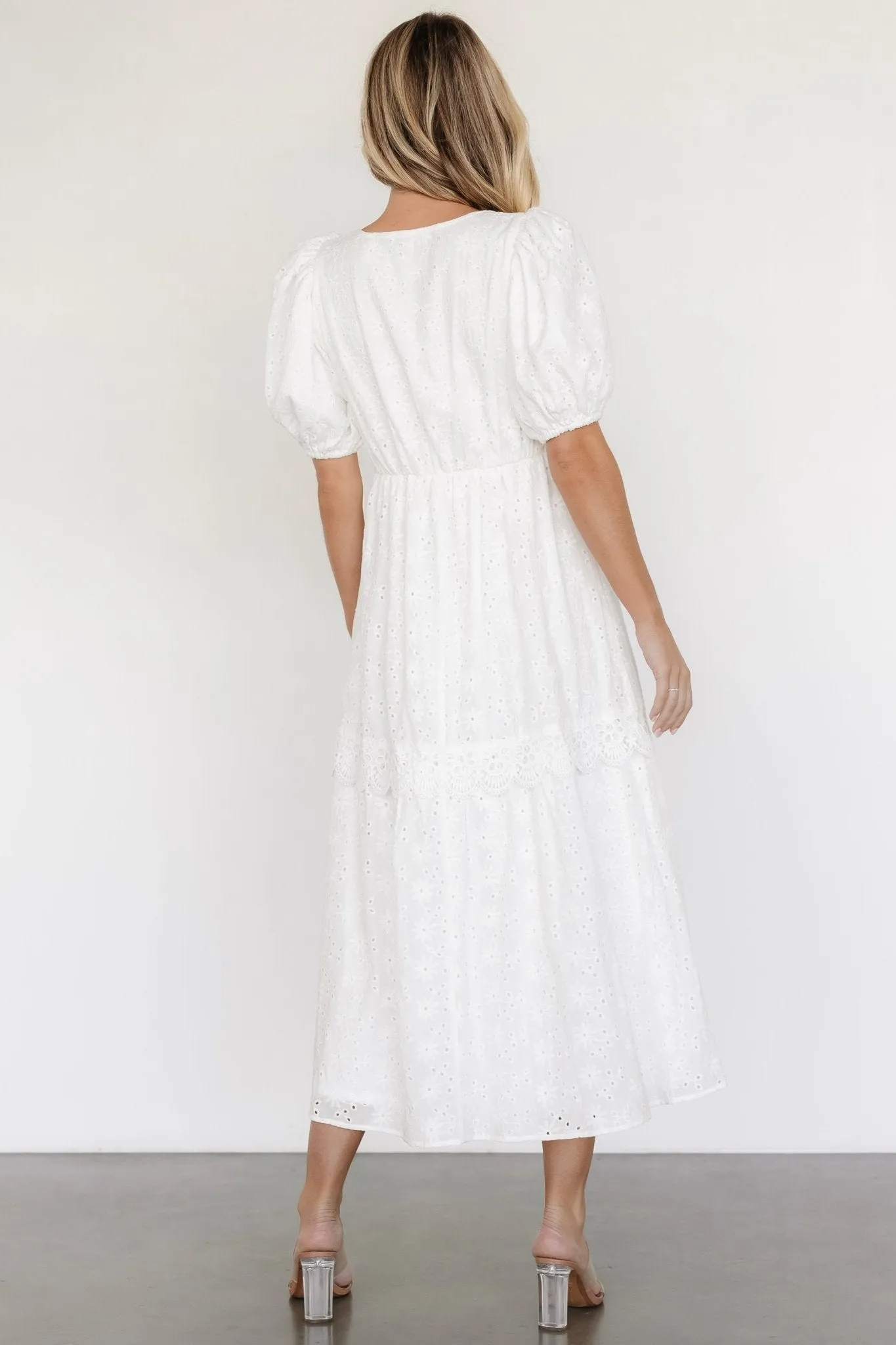 Jackie Eyelet Maxi Dress | Off White sold by Baltic Born product image thumbnail 4