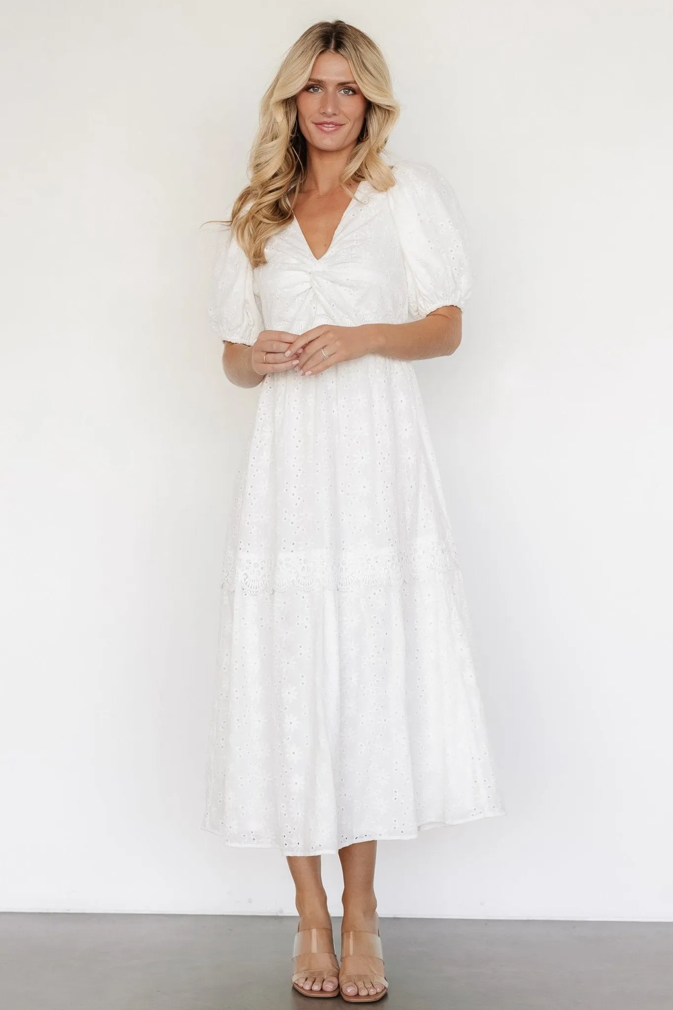 Jackie Eyelet Maxi Dress | Off White sold by Baltic Born product image thumbnail 5