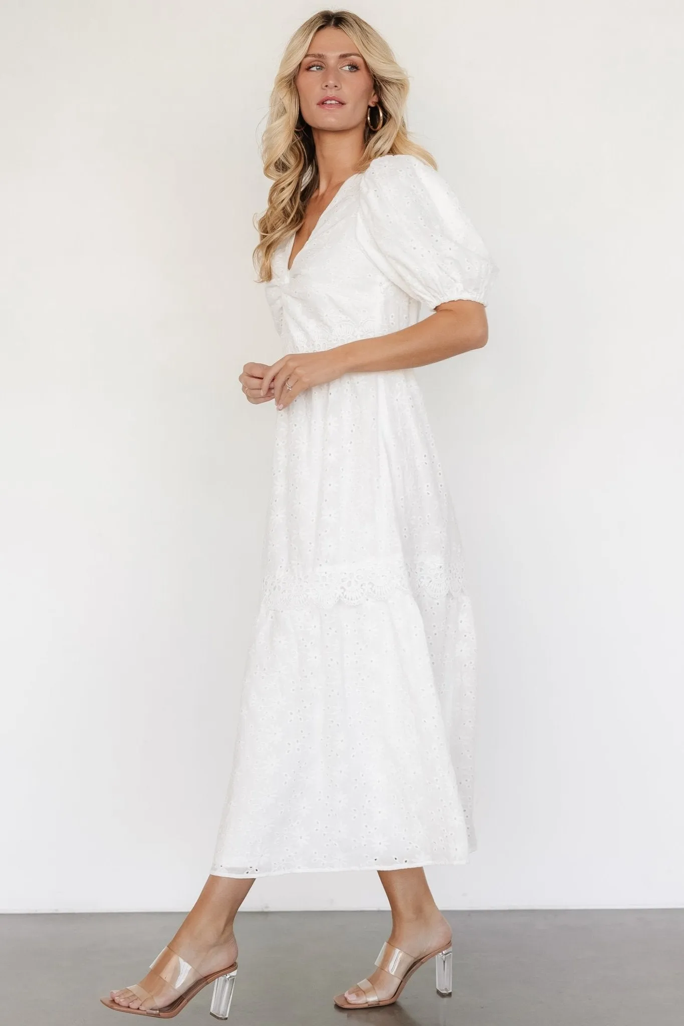 Jackie Eyelet Maxi Dress | Off White sold by Baltic Born product image thumbnail 3