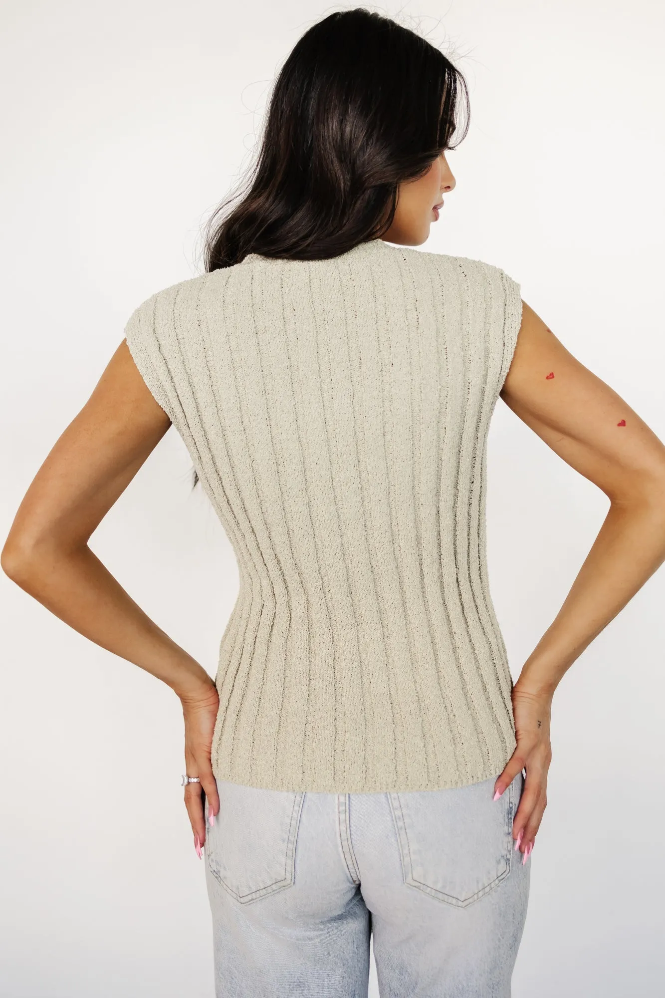 Dava Ribbed Top | Sage sold by Baltic Born product image thumbnail 4