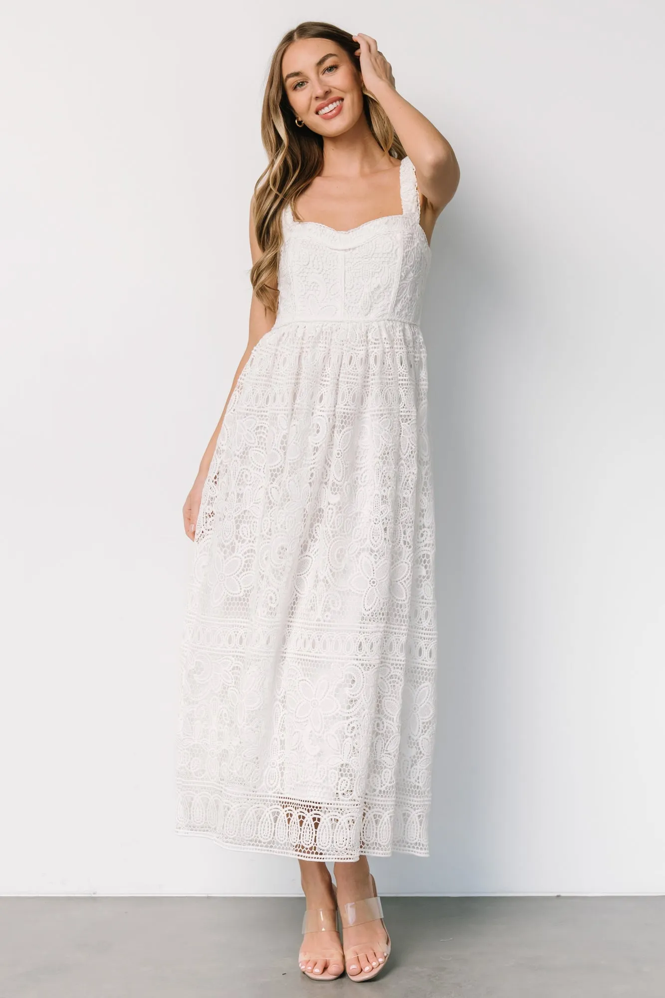 Evangeline Lace Dress | Off White sold by Baltic Born product image thumbnail 5