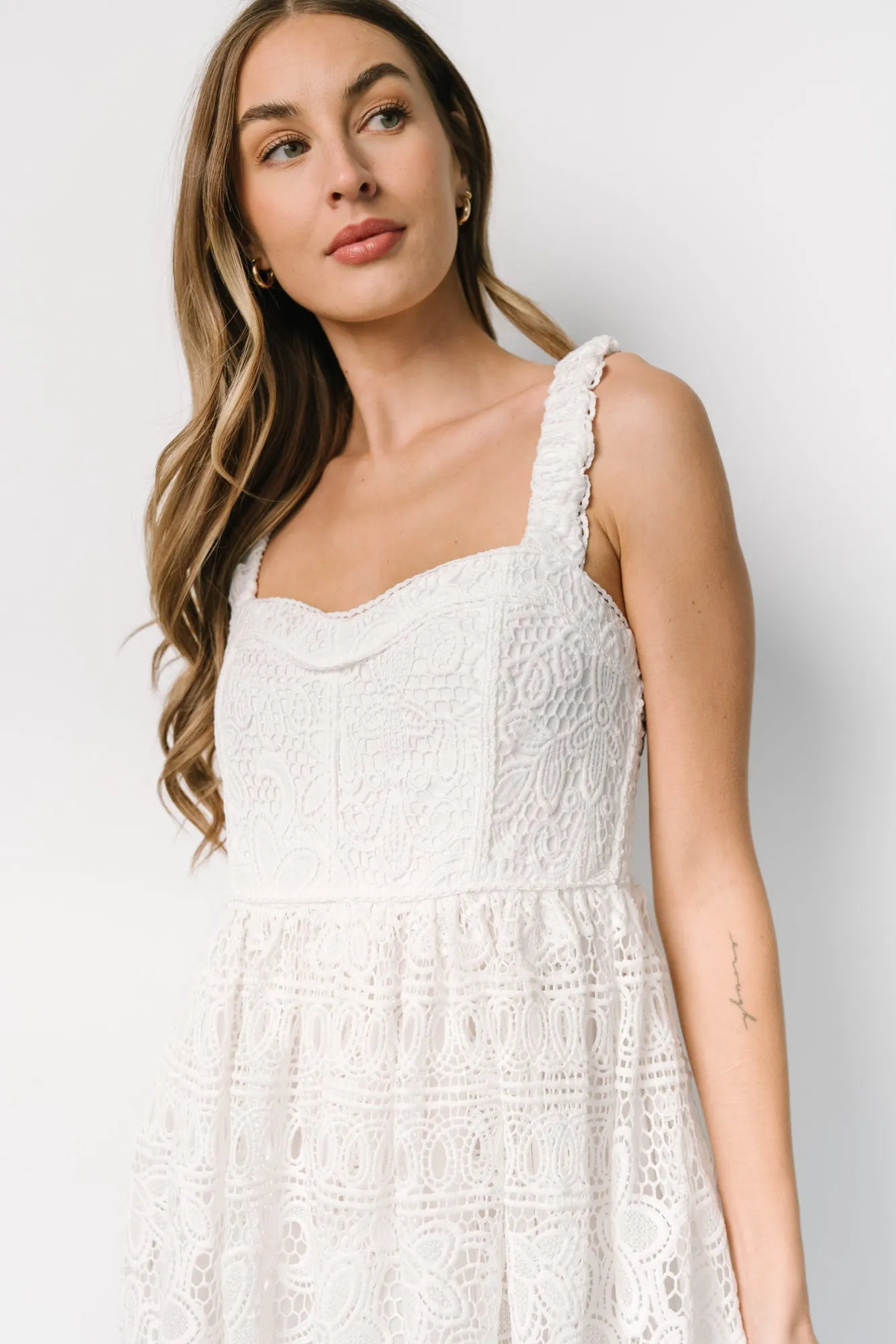 Evangeline Lace Dress | Off White sold by Baltic Born product image thumbnail 2