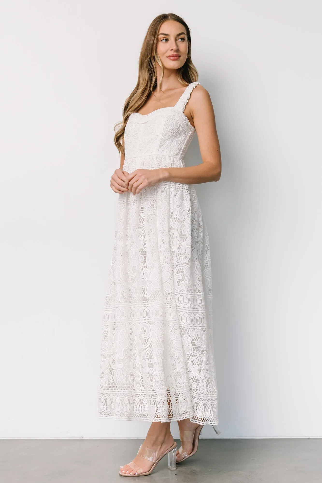 Evangeline Lace Dress | Off White sold by Baltic Born product image thumbnail 3