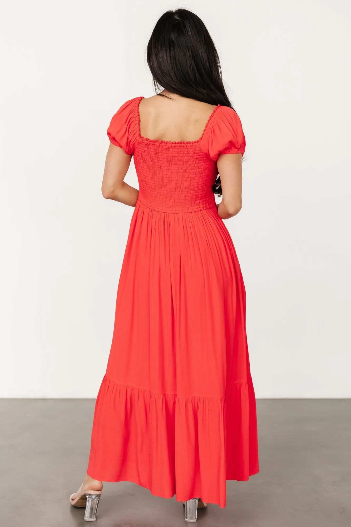 Ilona Maxi Dress | Cherry Red sold by Baltic Born product image thumbnail 4