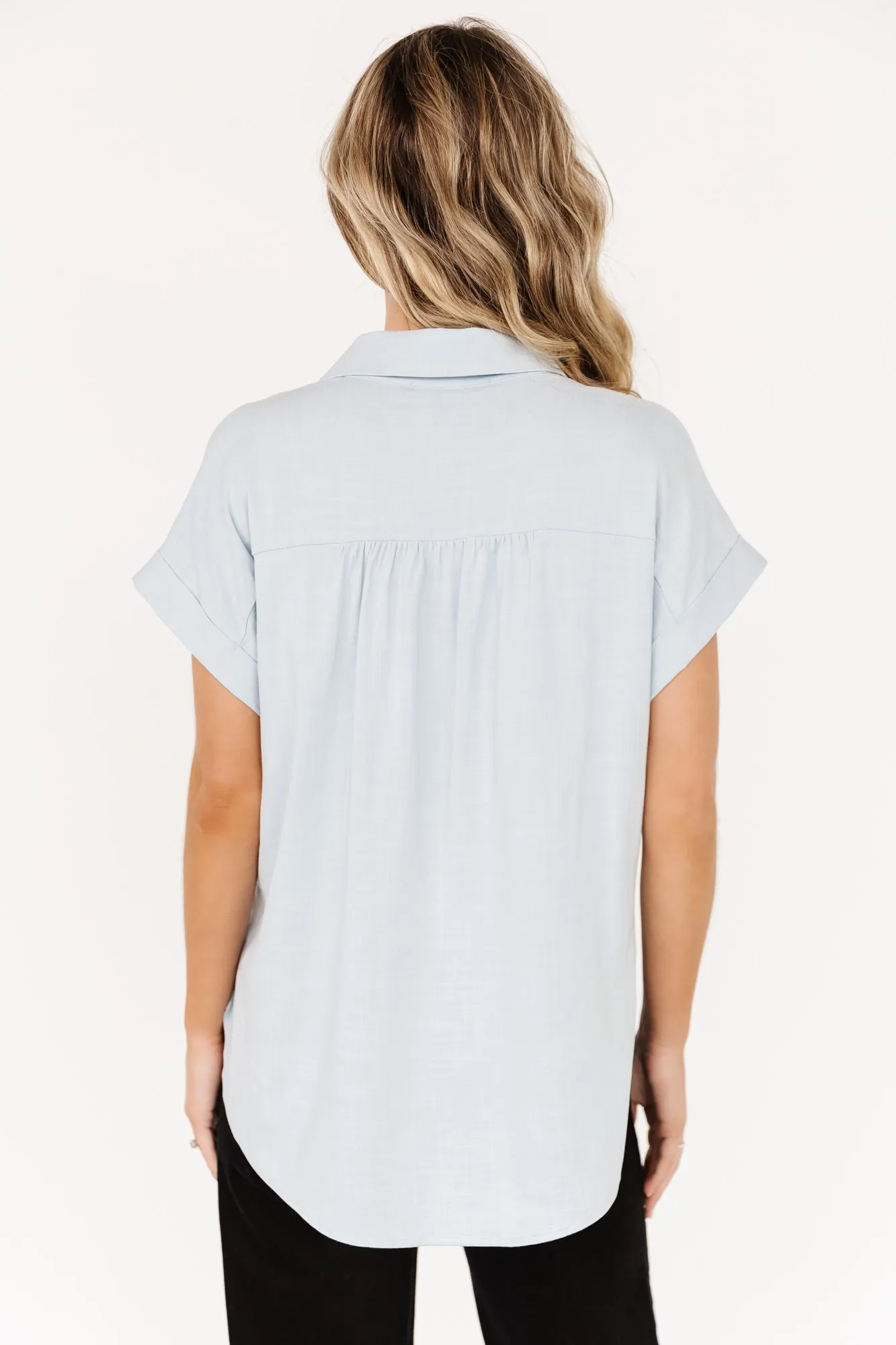 Clarke Button Up Top | Light Blue sold by Baltic Born product image thumbnail 4