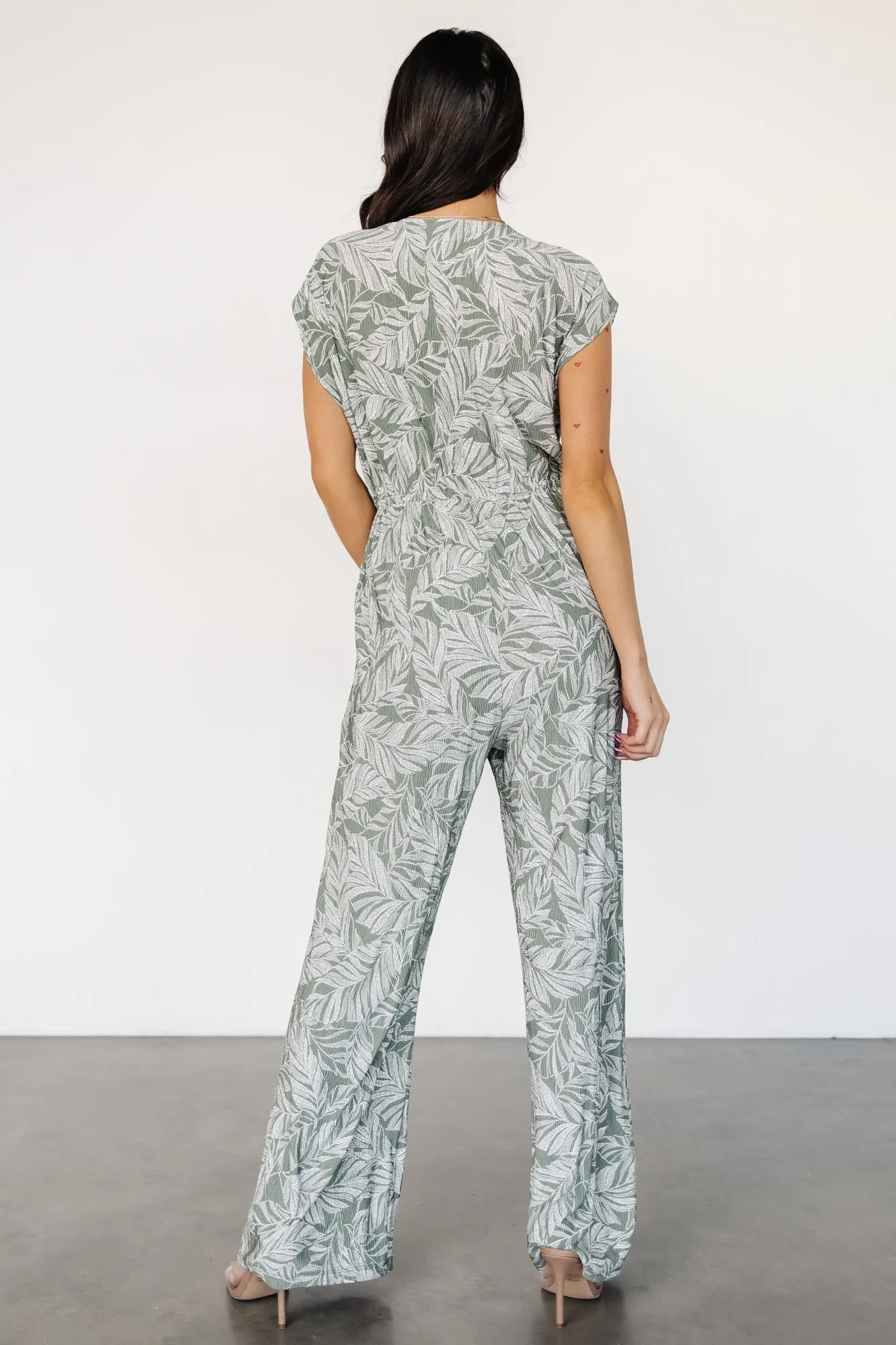 Kelani Jumpsuit | Green Print sold by Baltic Born product image thumbnail 4