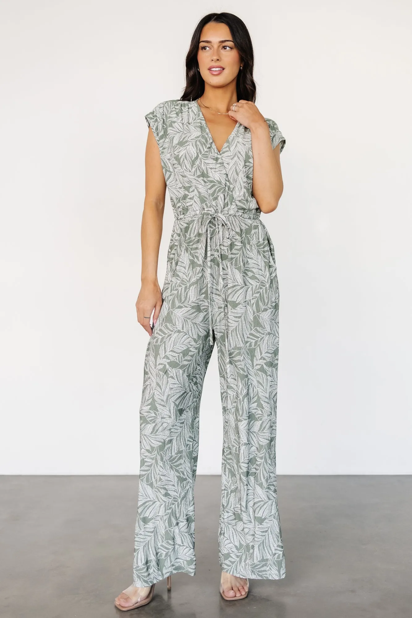 Kelani Jumpsuit | Green Print sold by Baltic Born product image thumbnail 5