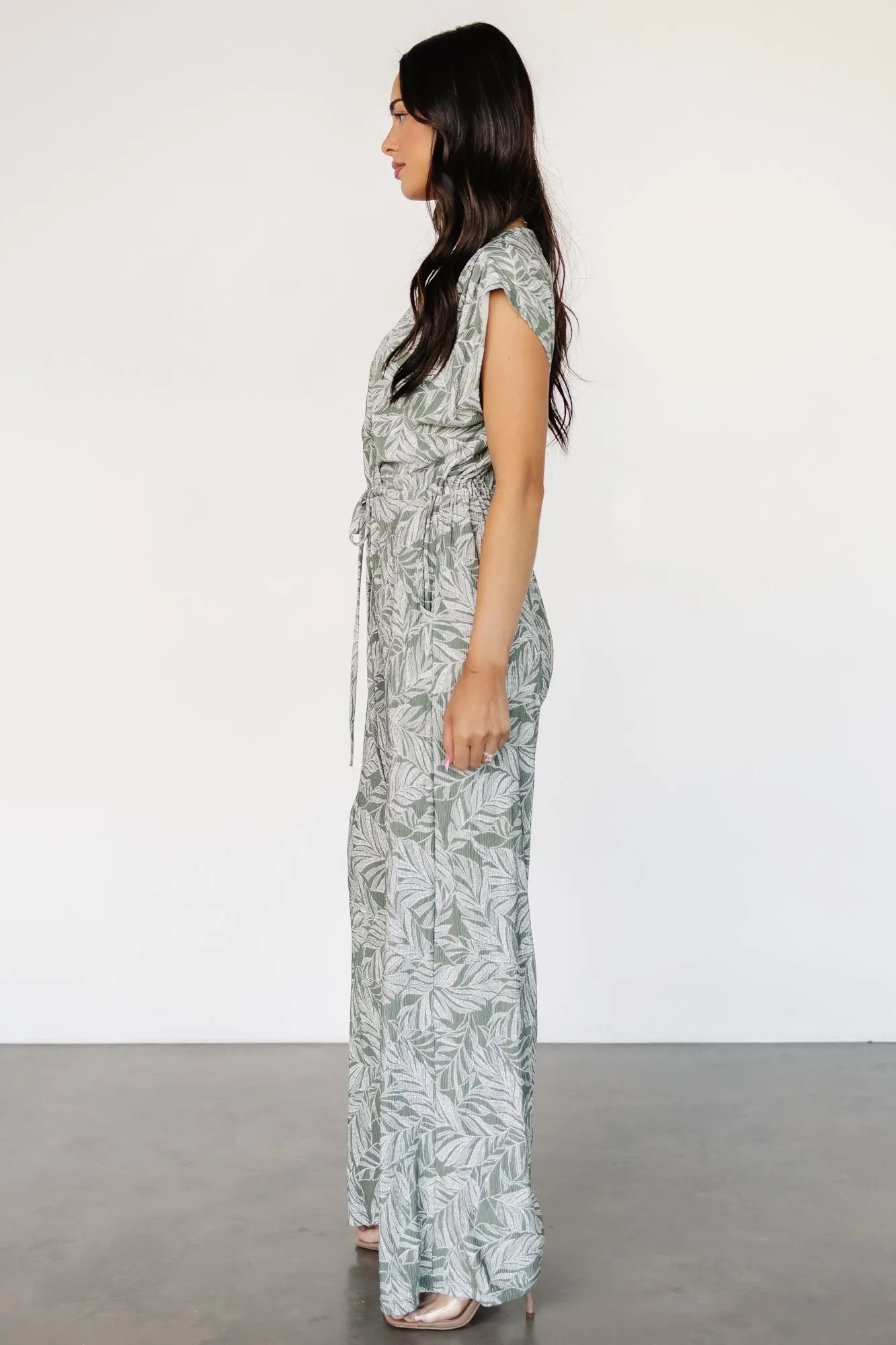 Kelani Jumpsuit | Green Print sold by Baltic Born product image thumbnail 3