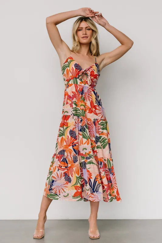 Jaide Midi Dress | Multi Print sold by Baltic Born