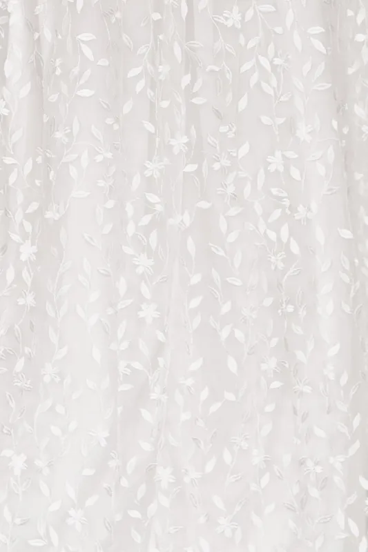 Fabric Swatch - Marseille Embossed | White sold by Baltic Born