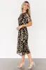Deanna Sequin Midi Dress | Black + Gold sold by Baltic Born