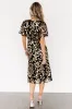 Deanna Sequin Midi Dress | Black + Gold sold by Baltic Born