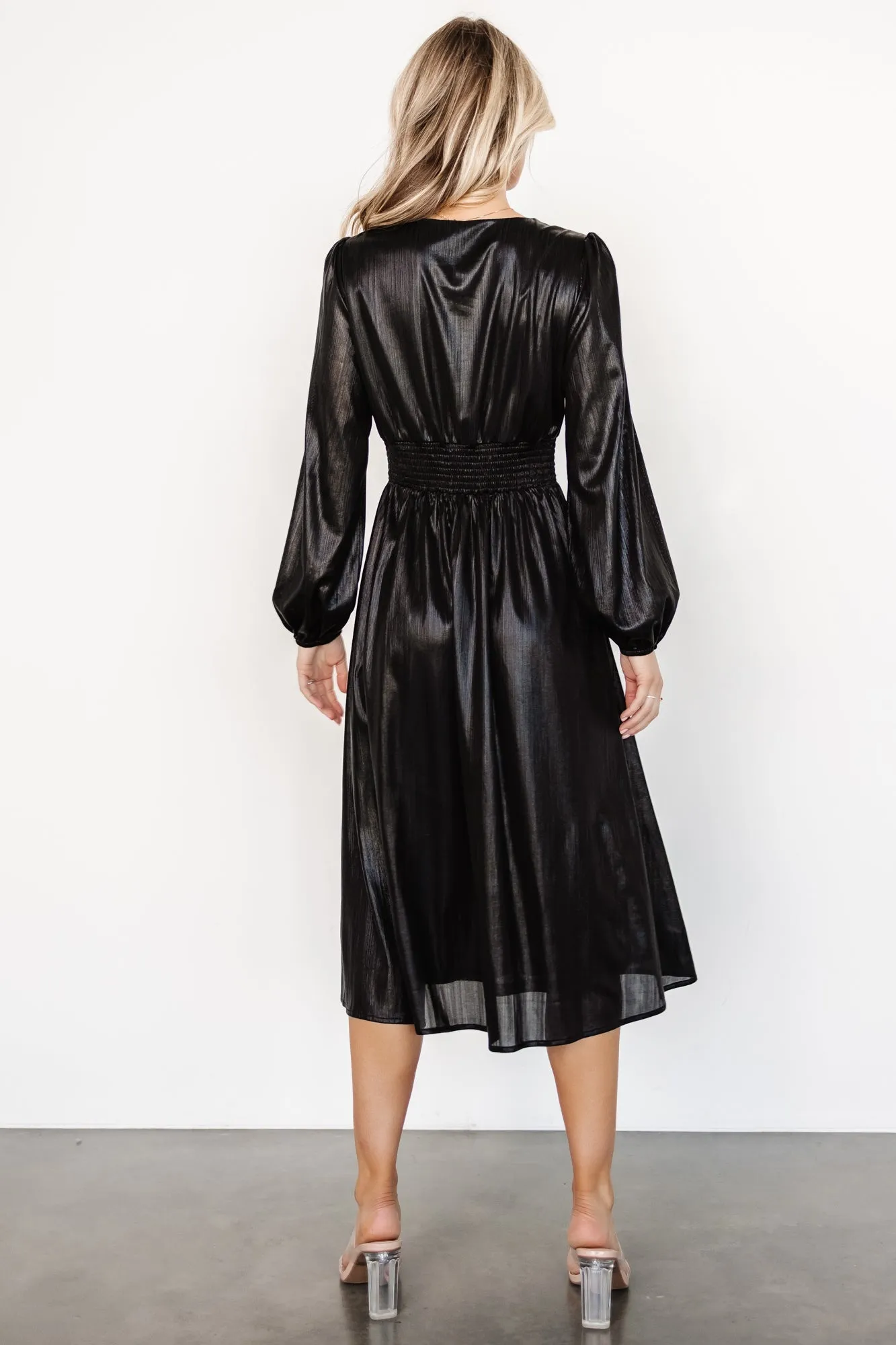 Aisha Shimmer Dress | Black sold by Baltic Born product image thumbnail 4