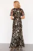 Esme Sequin Dress | Black + Gold sold by Baltic Born
