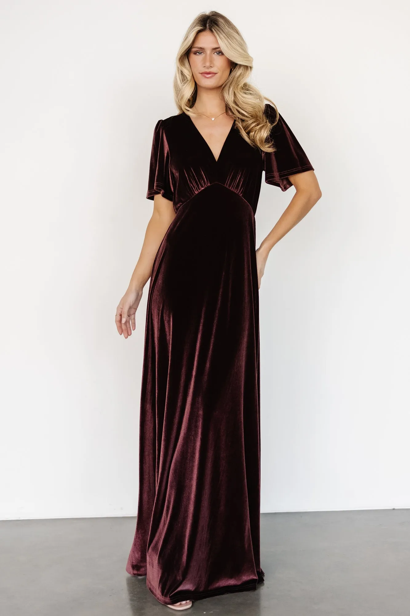 Vivian Velvet Maxi Dress | Clove sold by Baltic Born