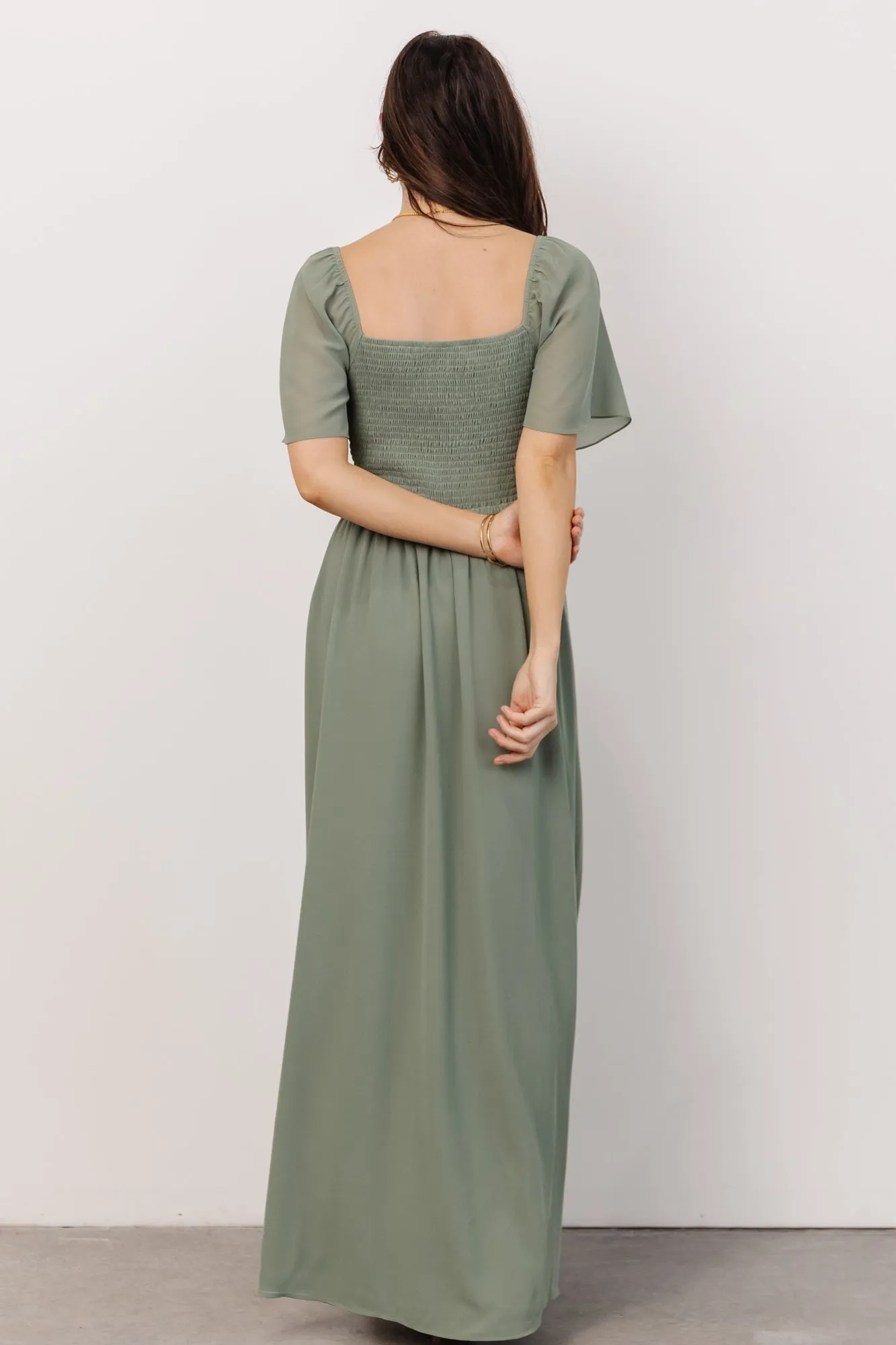 Sierra Sweetheart Maxi Dress | Eucalyptus sold by Baltic Born product image thumbnail 3