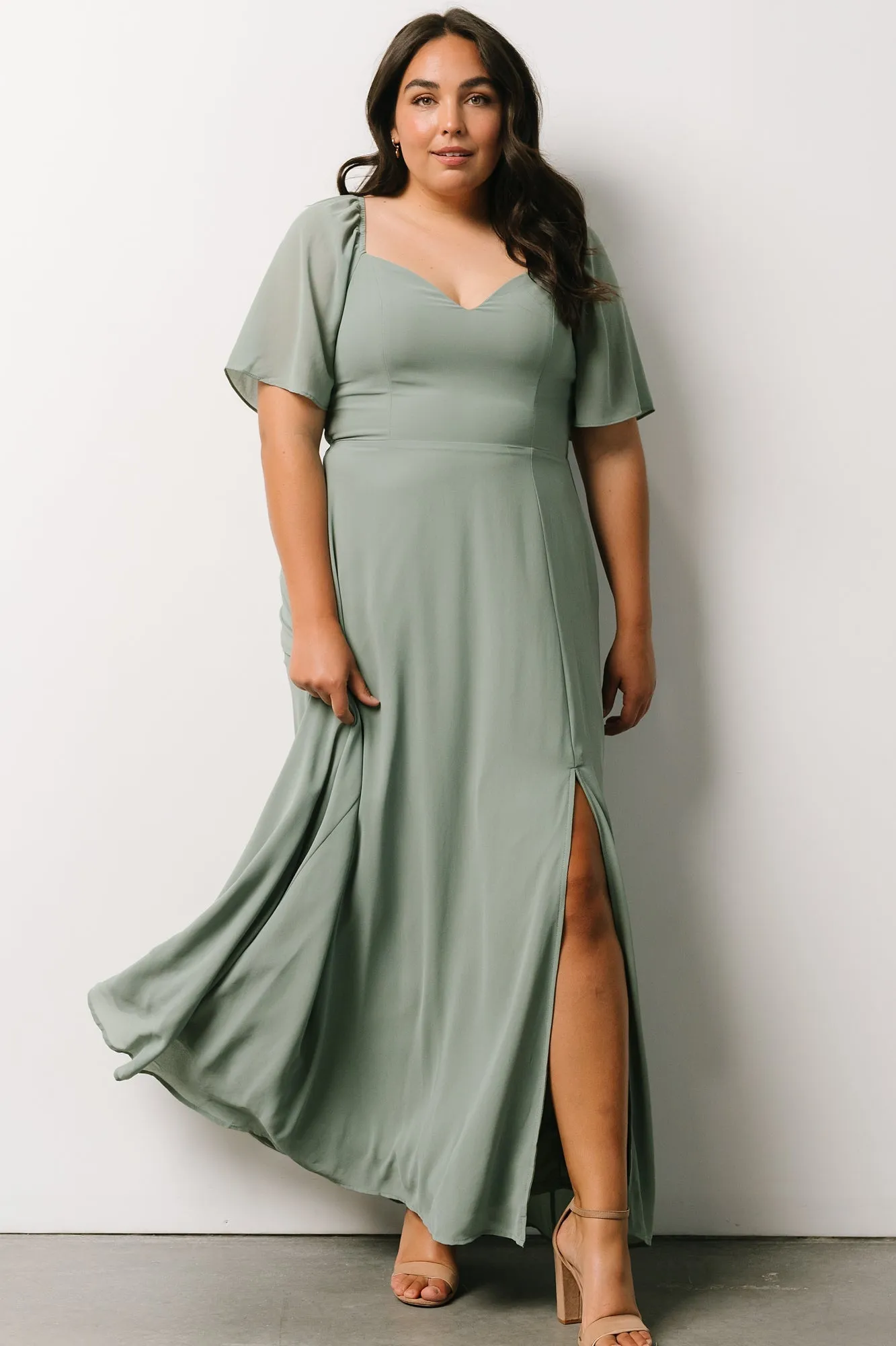 Sierra Sweetheart Maxi Dress | Eucalyptus sold by Baltic Born product image thumbnail 2