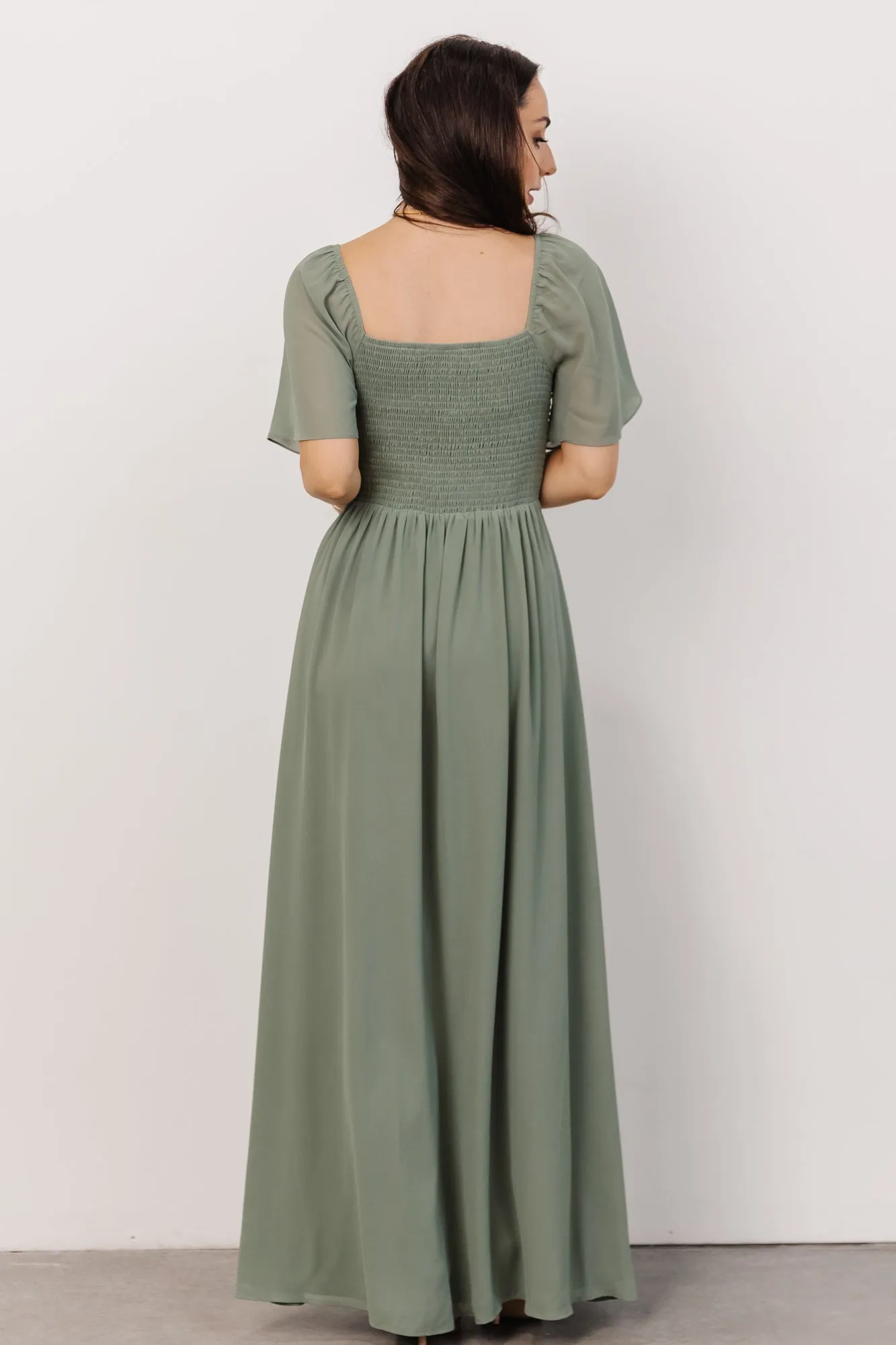 Sierra Sweetheart Maxi Dress | Eucalyptus sold by Baltic Born product image thumbnail 4