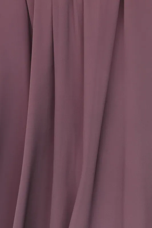 Fabric Swatch - Rebecca Chiffon | Vintage Plum sold by Baltic Born