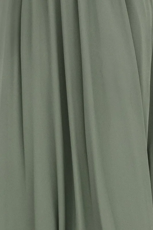 Fabric Swatch - Birdie Chiffon | Dark Sage sold by Baltic Born