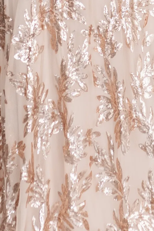 Fabric Swatch - Muse Sequin | Rose Gold sold by Baltic Born